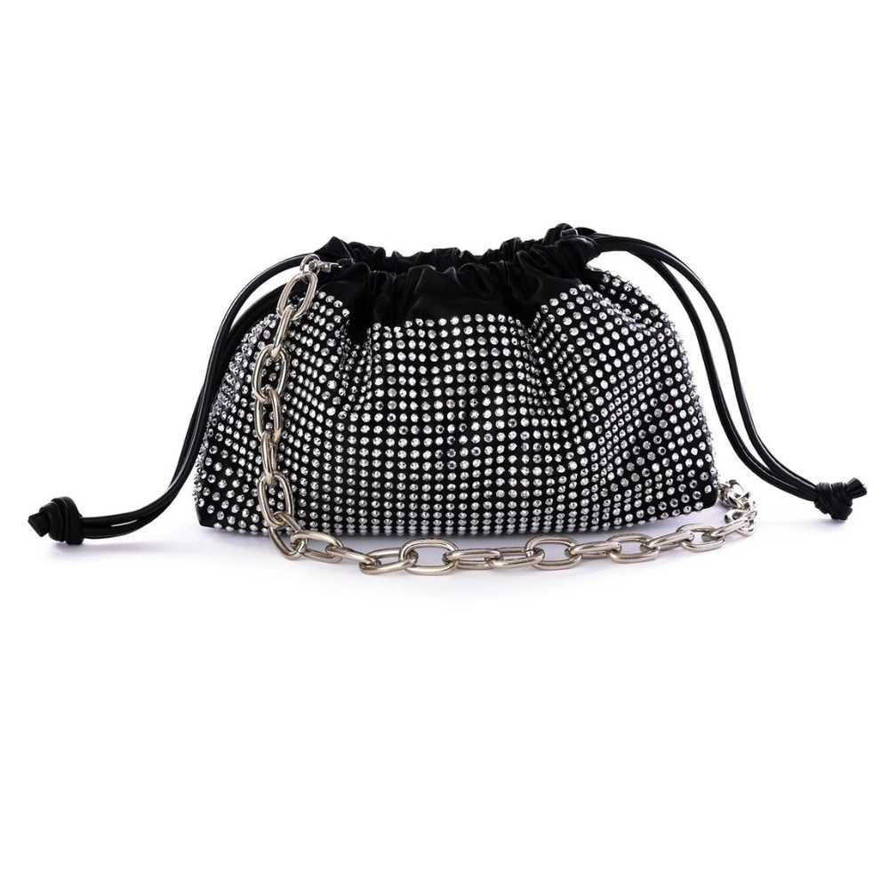 NWT Jules Kae Brea Black Crystal Handbag
